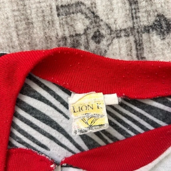 VINTAGE 90s Disney The Lion King Pajama Size 3T USA Simba & Nala Original - Picture 5 of 9